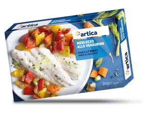 Cod with chopped vegetables